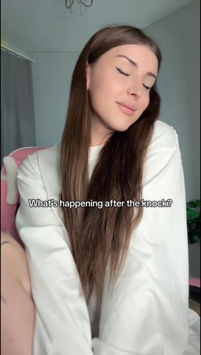 Make the trans girl's cock hard