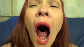 Close Up Yawning