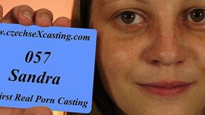 Introverted hottie at her first casting