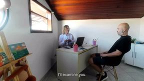Patient goes to the urologist, gets horny and ends up having his asshole broken