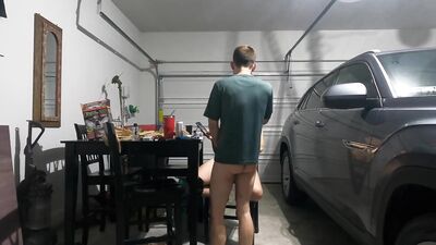 Garage fun! Sucking and fucking!