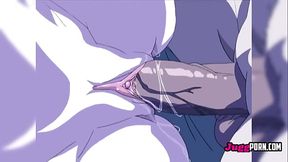 Shy blue-haired girl gets fucked at the resort by her best friend'_s cock - UNCENSORED HENTAI