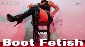 A Dominatrix goddess with very high leather boots (4)