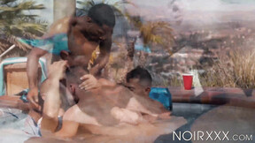Things get wet & wild after Dillon Diaz joins us for intense shaft sucking &