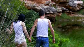 Loud and messy outdoor fucking session