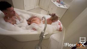 bubble bath time with veronica cruz and dexxx blue