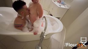 bubble bath time with veronica cruz and dexxx blue