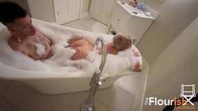 bubble bath time with veronica cruz and dexxx blue