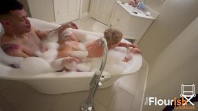 bubble bath time with veronica cruz and dexxx blue