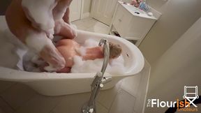 bubble bath time with veronica cruz and dexxx blue