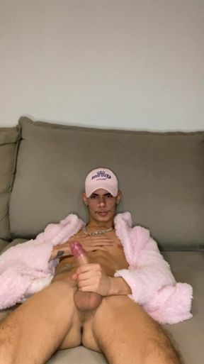 Abundant cumshot in the European winter