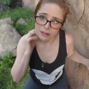 Climbing Cock Craving Penny Pax Banged Outdoors By Perverted Guy