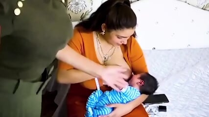 Breast Feeding Baby - Wide Large Nipple - Indian like girl