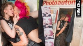 Exhibitionist Dykes - Intense Public Makeout Session