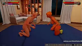 Johan VS Karen Krash (Naked Fighter 3D)