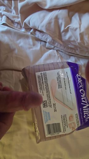 Double Vintage Sanitary Napkins Kotex Super Tabbed and Overnites Big Pads