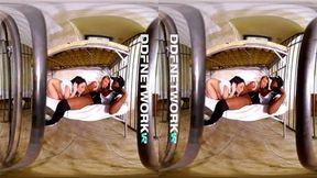 Jasmine Webb Anal Penetrates some teen prisoner girls With a Baton