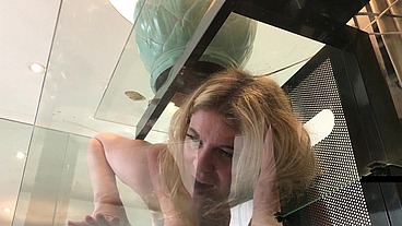 Stepmom gets stuck sneaking out and fucks stepson to get free - Erin Electra