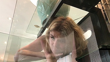 Stepmom gets stuck sneaking out and fucks stepson to get free - Erin Electra