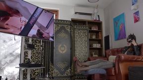 Stella Watch And Admire Her Own Clips - Dark Pantyhose - Polish And English Language