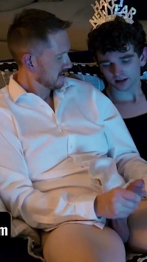 Brody Doesn't Want His Stepson, Canyon, To Spend New Year's Eve Alone &amp; Unfucked - Family Dick   Clip 1