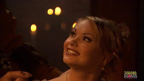 The horny blonde dreaming of anal sex with a big hard dick in the medieval time