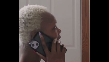 Two hot ebony lesbians enjoy strap-on sex and more