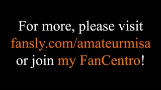 Subjective video: clothed big breasts massage