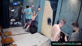 Anonymous Gangbang Fuck at Public Swingers Club