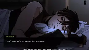 Sakura fucks her ass with a dildo while watching Naruto