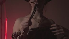 Sensual striptease from goddess