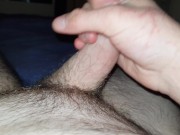 plays with himself & busts a nut