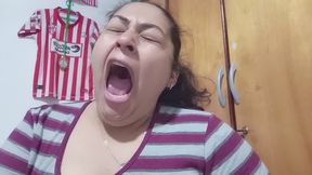 Stomach pain that causes burping and yawning