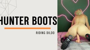 hunter boots riding dildo