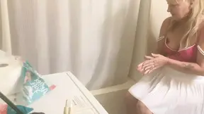 Surprise blow job
