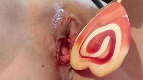 Candy and pussy MILF playing