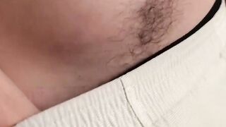 Straight-Guys_Hairy\_SmallDick - Solo Hunk Wanks & Blasts Load on Chest