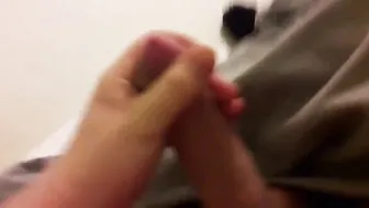 Skinny twink strips and jerks off on webcam until he cums