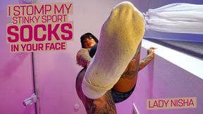 I will push my smelly sports socks into your face ( Socks &amp;amp; Giantess Feet with Lady Nisha ) - FULL HD wmv