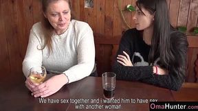 Hairy Granny and Teen Masturbate Together