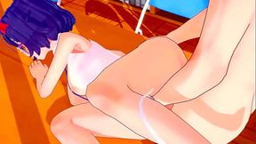Busty Mita gets 3D netorare at the animated library