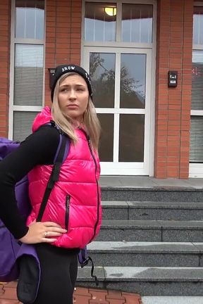 Fake Hostel - Small Tit Blonde Kathy Anderson Faces off a Peeping Guest Tracy Then Joins 3some with Pussy Licking &amp; Face