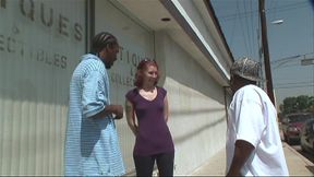 frankie is screwed in this interracial threesome that features big cocks (hd scene)