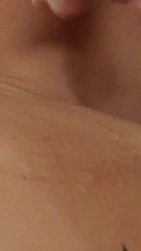 During the massage the brunette milf got horny so she sucked   Clip 3