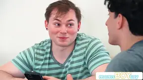 EXPERIENCED LADY Crystal Clark enjoys a sloppy sucking and DP with stepsons Anthony and Nick