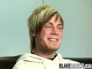 Blond emo twinks Bradley Bishop cums after masturbating solo