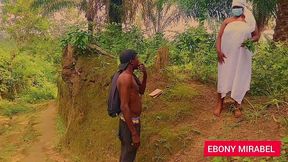 our lady the queen of forest fuck with a stranger and she enjoying what she missed for a long time