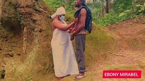 our lady the queen of forest fuck with a stranger and she enjoying what she missed for a long time