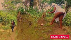 our lady the queen of forest fuck with a stranger and she enjoying what she missed for a long time