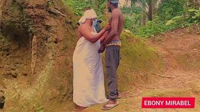 our lady the queen of forest fuck with a stranger and she enjoying what she missed for a long time